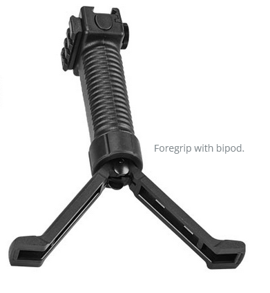 Handgriff mit Zweibein für